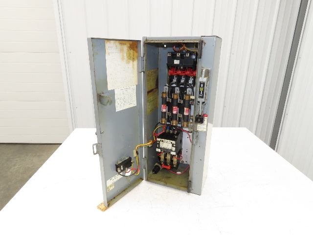 Square D 50061-514-01C Combination Starter Fusible 600V 3PH 5HP 480V Coil