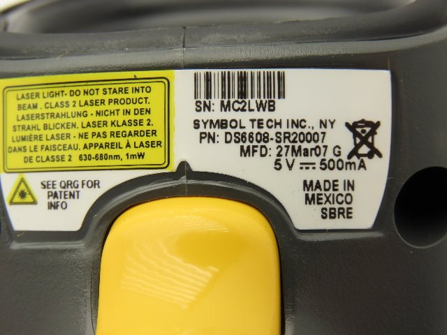 Symbol DS6608-SR20007 Barcode Scanner