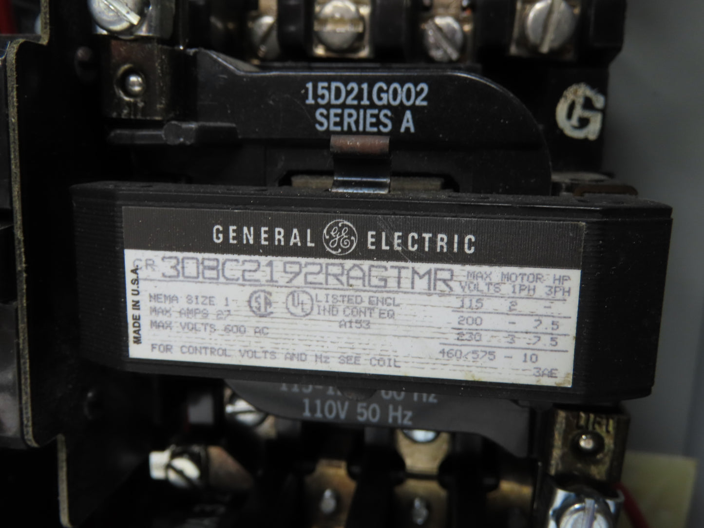General Electric NP-161815-X Combination Motor Starter Fused 30 Amp 600VAC 10HP