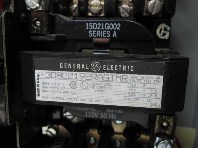 General Electric NP-161815-X Combination Motor Starter Fused 30 Amp 600VAC 10HP