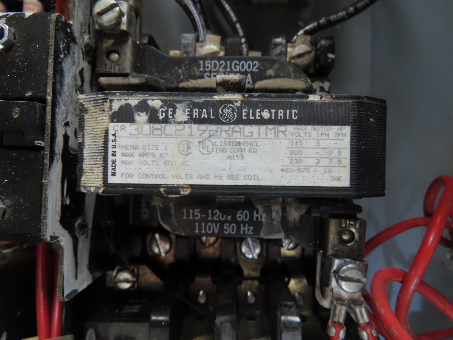 General Electric NP-161815-X Combination Motor Starter Fused 30 Amp 600VAC 10HP