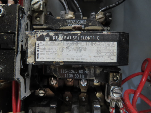 General Electric NP-161815-X Combination Motor Starter Fused 30 Amp 600VAC 10HP