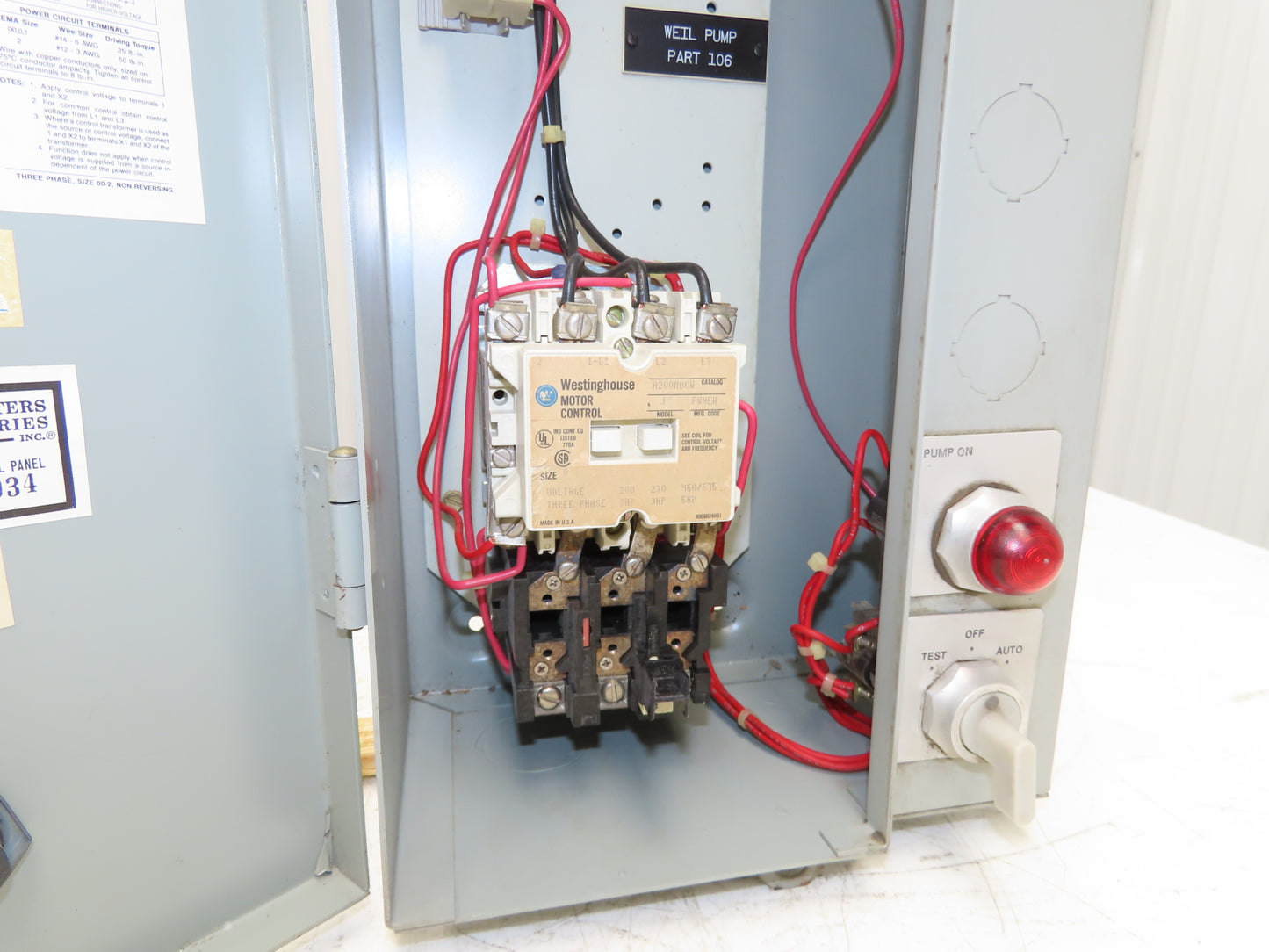 Westinghouse A204S0BAW7 Combination Starter Fusible 600V 3PH 5HP 240V Coil