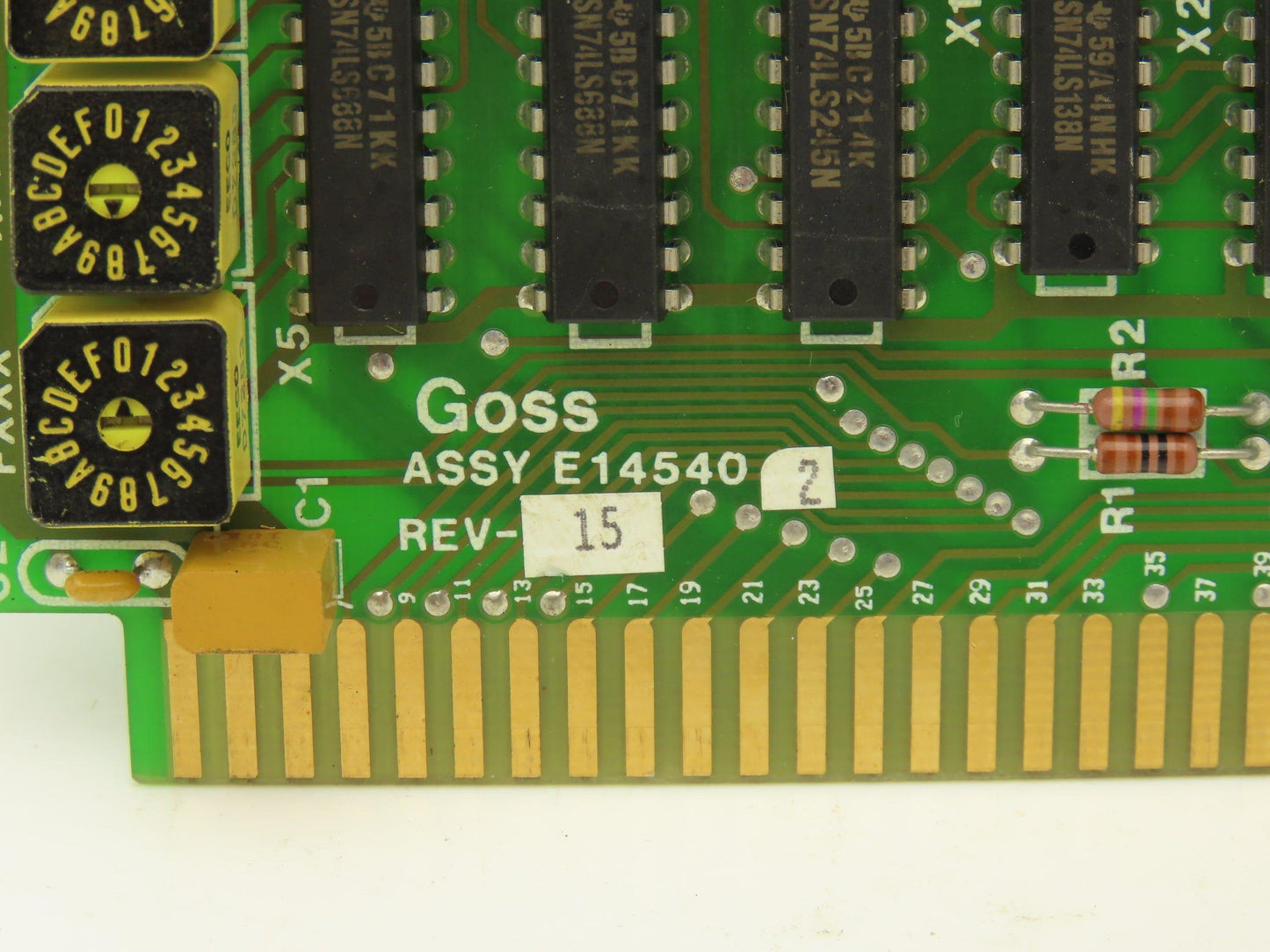 Goss Rockwell E14540-2 Std Bus Assembly 64 Channel I/O or Input BD Rev 15