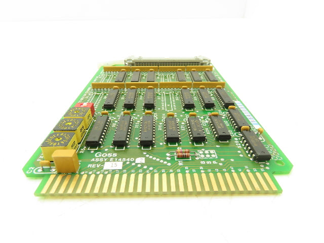 Goss Rockwell E14540-2 Std Bus Assembly 64 Channel I/O or Input BD Rev 15
