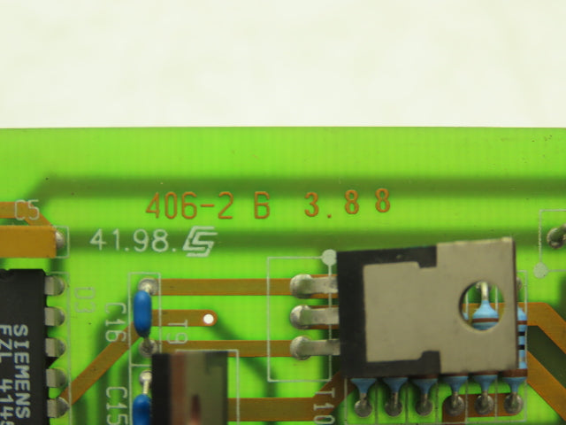 Siemens 406-2B 3.88 Control Circuit Board Card 15-Point
