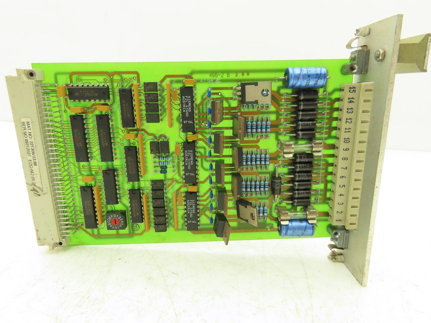 Siemens 406-2B 3.88 Control Circuit Board Card 15-Point
