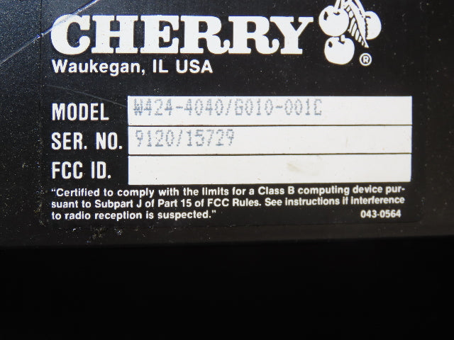 Cherry W424-4040/G010-001C Digital Display Module Red LED Screen