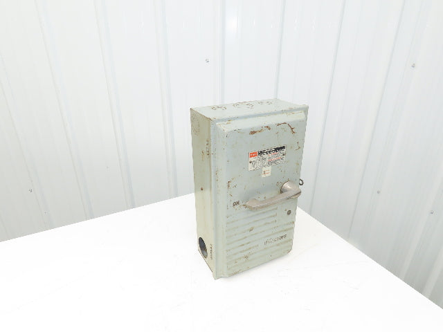 FPE 1636R Safety Disconnect Switch 60A 600VAC 50HP 3Ph Fused