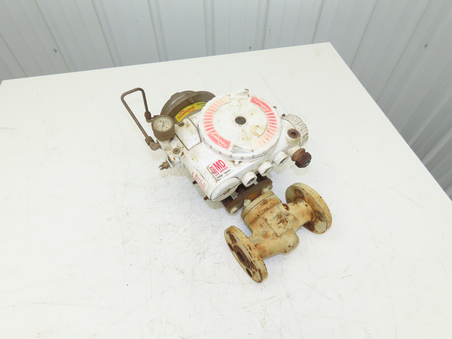 Flowserve Kammer 0350P2 1" Diaphragm Control Valve with Logix 3200IQ Positioner