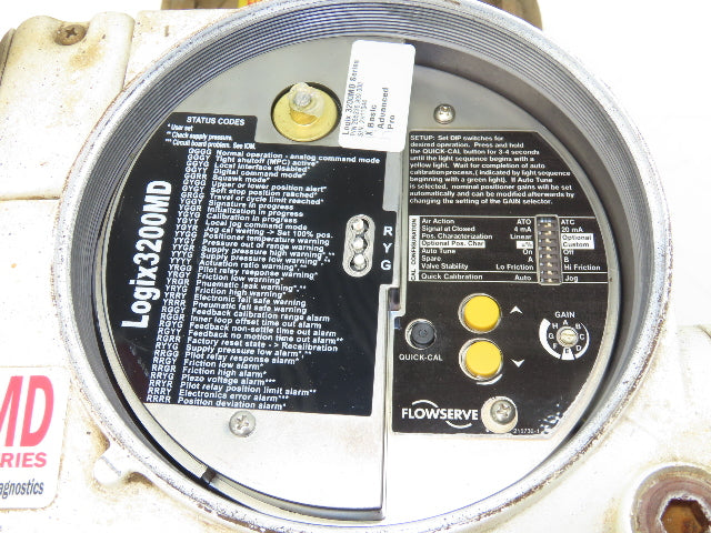 Flowserve Kammer 0350P2 1" Diaphragm Control Valve with Logix 3200IQ Positioner
