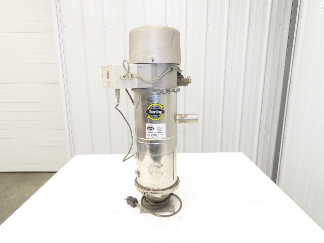 Sterling SSE-2 Stainless Conveying Hopper Loader Turbine Filter Unit 115V