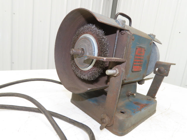 The Cincinnati BEA 102 Vintage 6" Pedestal Grinder 1/4Hp 3450rpm 115V Double-End