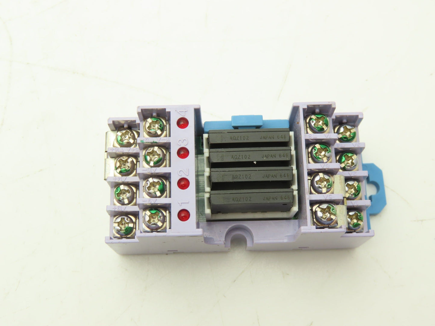 Panasonic AY34002 RT-3 Unit Relay 24VDC w/4 PCS PhotoMOS Power AQZ102 Lot of 10