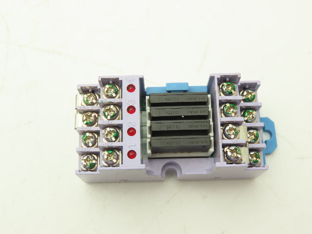 Panasonic AY34002 RT-3 Unit Relay 24VDC w/4 PCS PhotoMOS Power AQZ102 Lot of 10