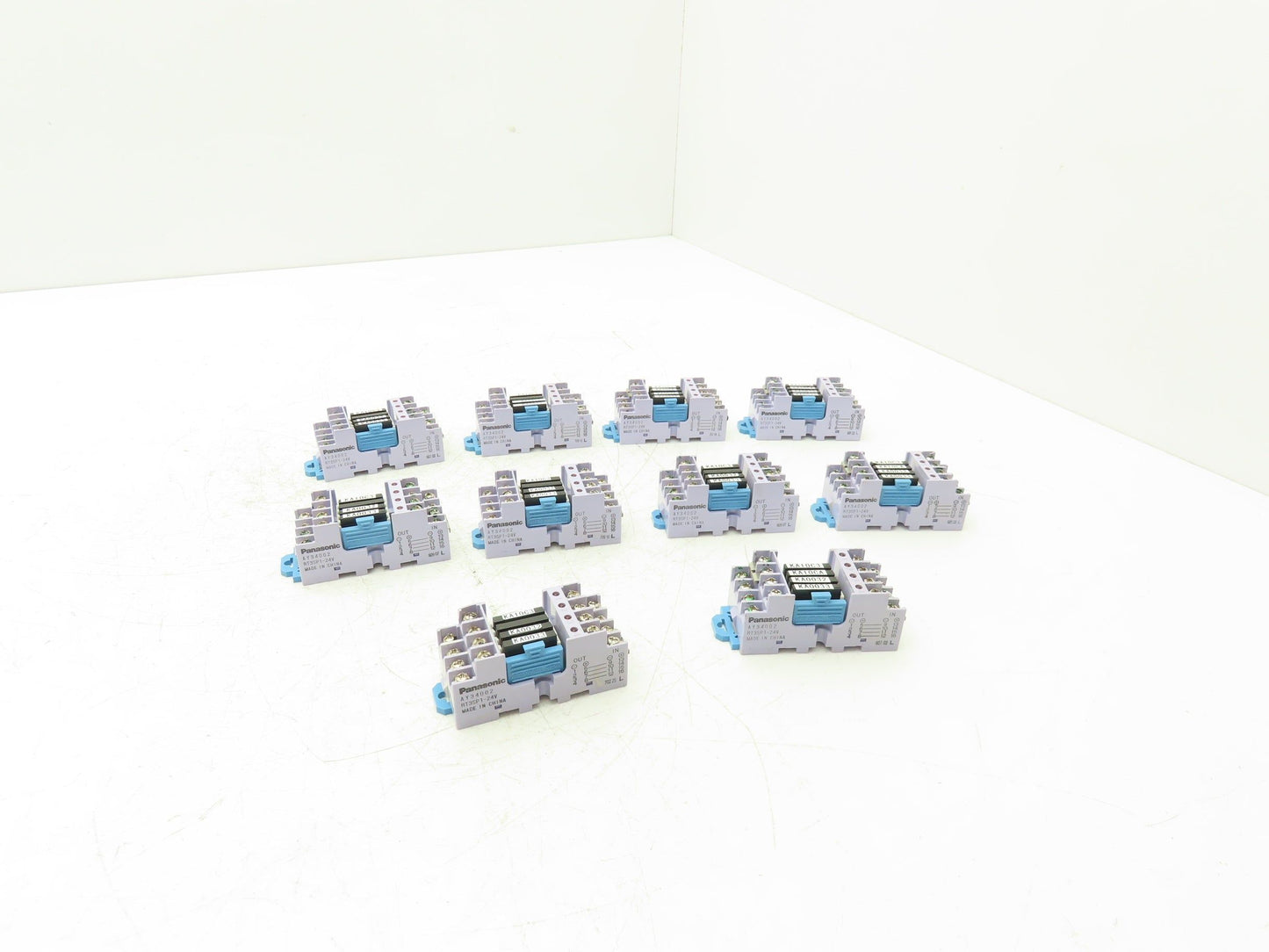 Panasonic AY34002 RT-3 Unit Relay 24VDC w/4 PCS PhotoMOS Power AQZ102 Lot of 10