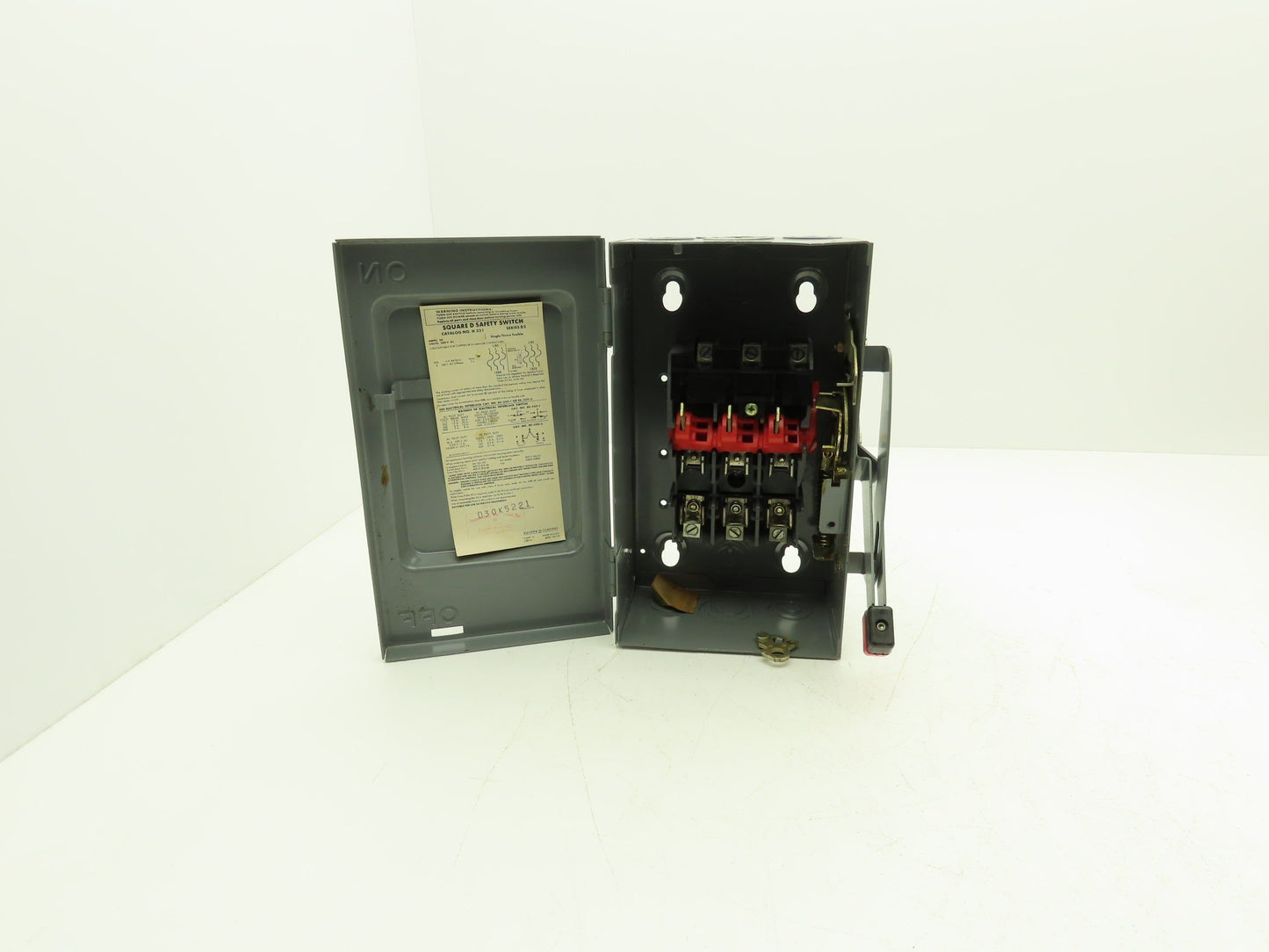 Square D H 321 Fused Safety Disconnect Switch 30A 240VAC 7.5HP 3Ph New