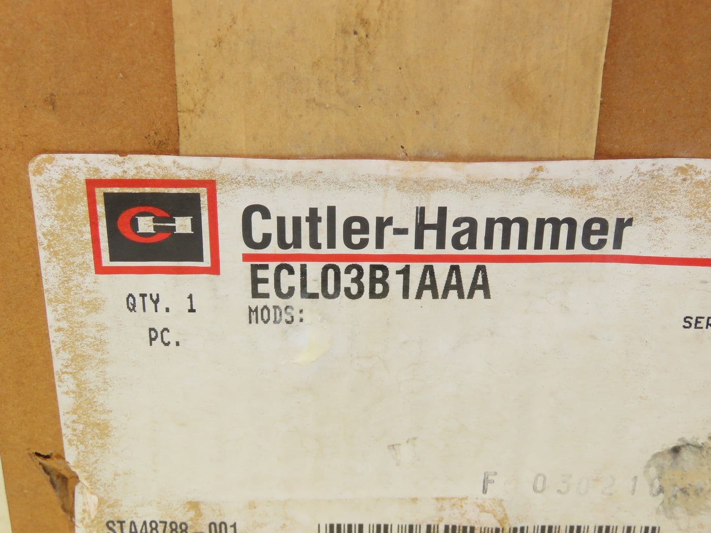 Cuttler Hammer ECL03B1AAA Lighting Contactor Electrical Enclosure No Contactors