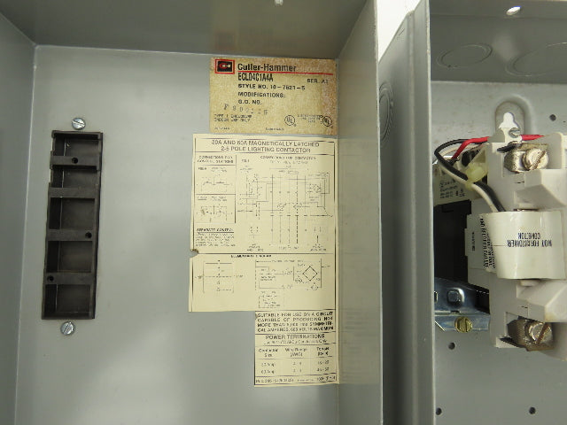 Cuttler Hammer 6710C54G31 ECL04C1A4A Lighting Contactor Electrical Enclosure