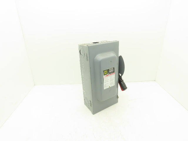Square D HU362 Safety Disconnect Switch 60A 600VAC 60HP 3Ph Non Fused