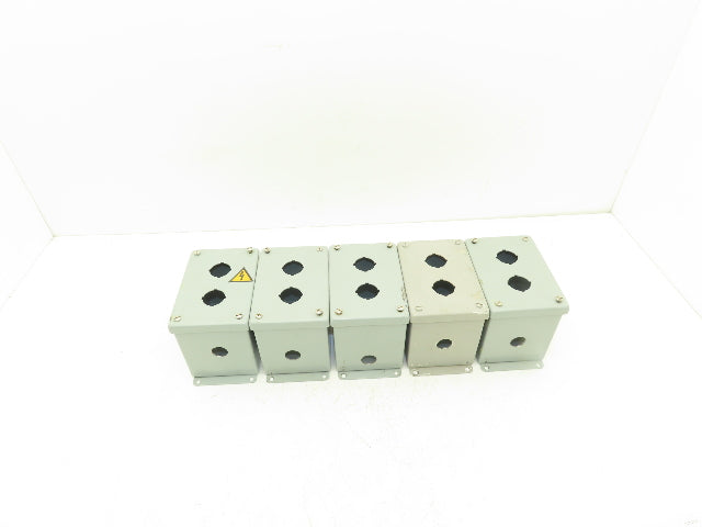 Hoffman E2PBX Pushbutton Enclosure Only 4X6X4.5" Lot of 5