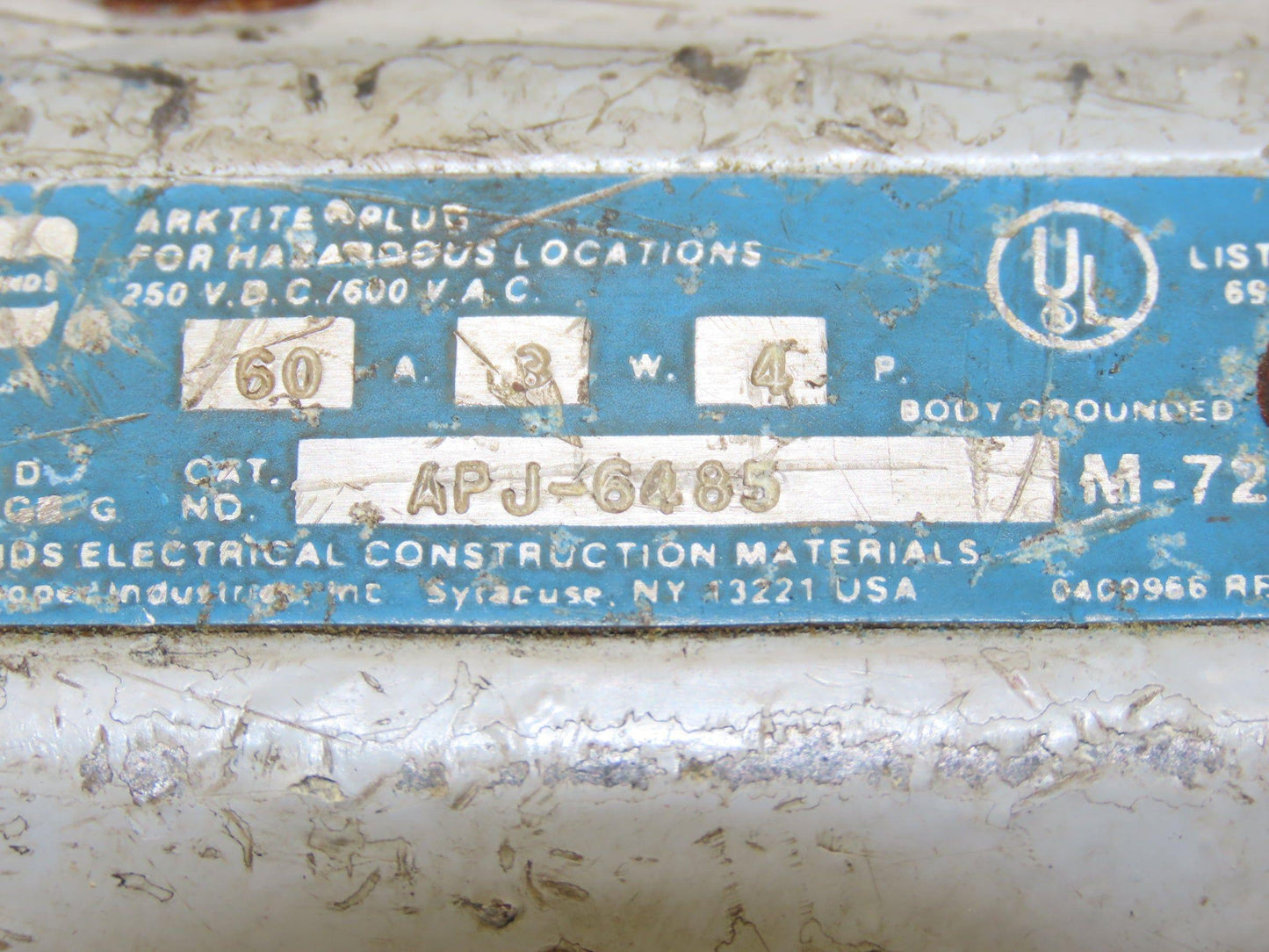 Siemens HF362J Safety Disconnect Switch 60A 3 Pole 600V AC Fusible