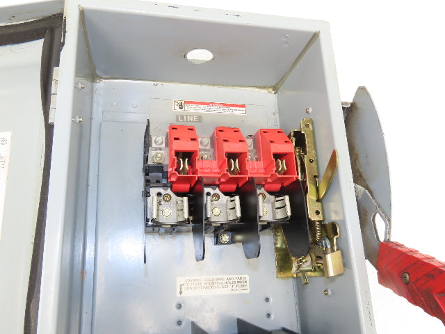 Siemens HF362J Safety Disconnect Switch 60A 3 Pole 600V AC Fusible