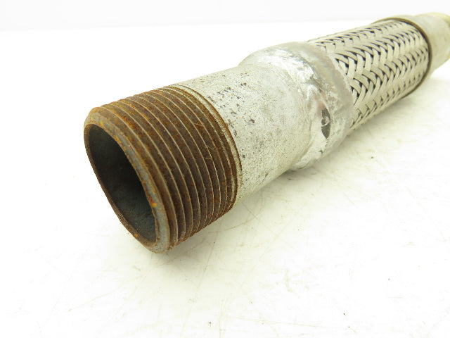 1 1/4" X 10" Flex Coupling Galvanized with Stainless 1.25 NPT