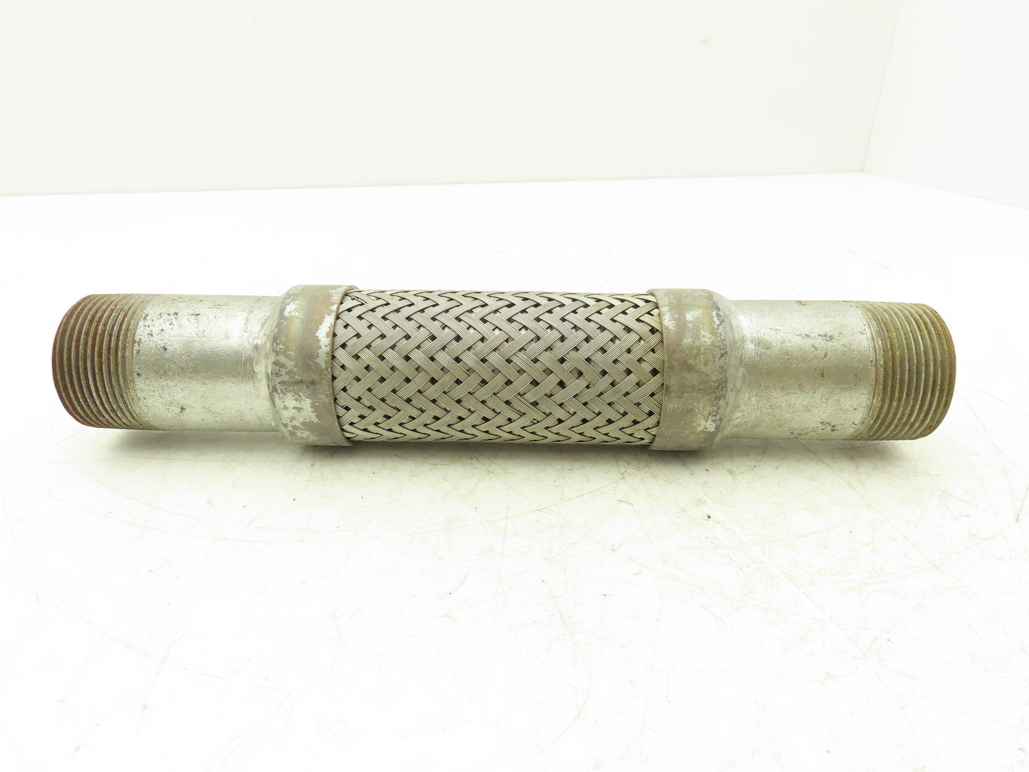 1 1/4" X 10" Flex Coupling Galvanized with Stainless 1.25 NPT