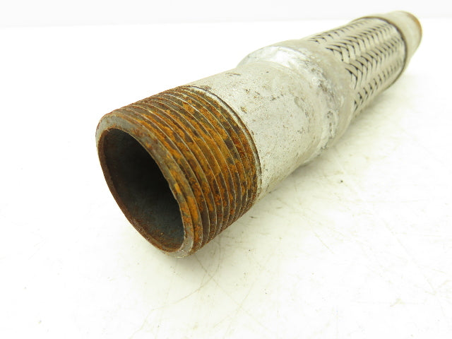 1 1/4" X 10" Flex Coupling Galvanized with Stainless 1.25 NPT