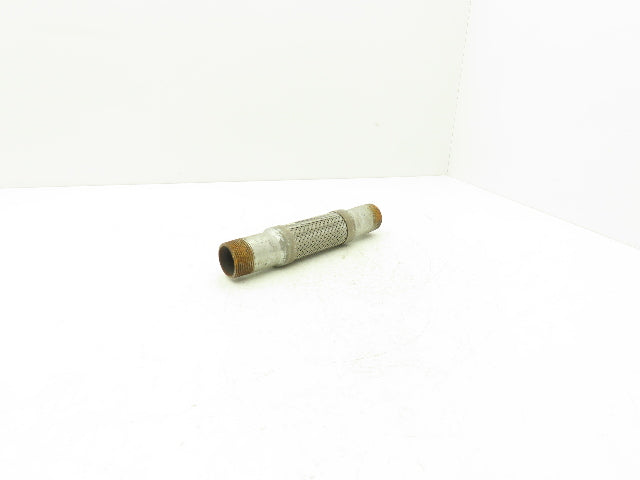 1 1/4" X 10" Flex Coupling Galvanized with Stainless 1.25 NPT