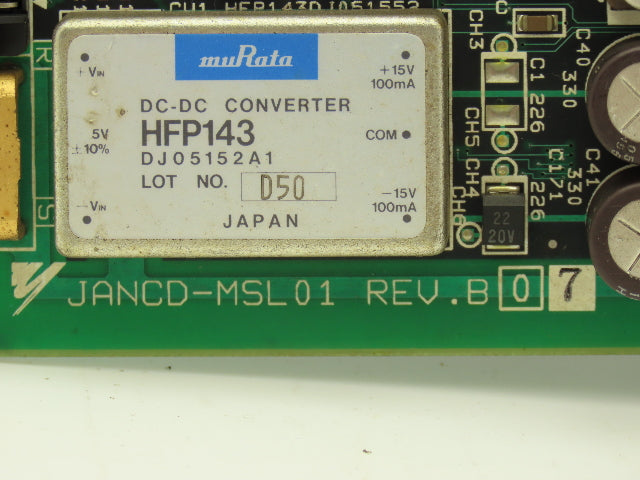 Yaskawa Electric JANCD-MSL01 Touch Sense Interface Add-On Card Motoman Rev B07