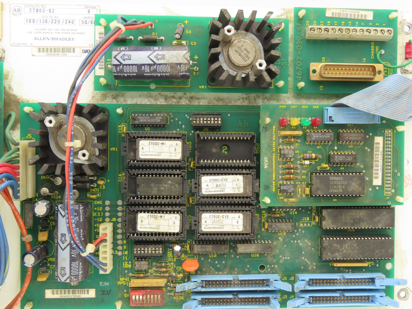 Allen Bradley 2700C-S2 Power Control Board 120/240VAC Ser B