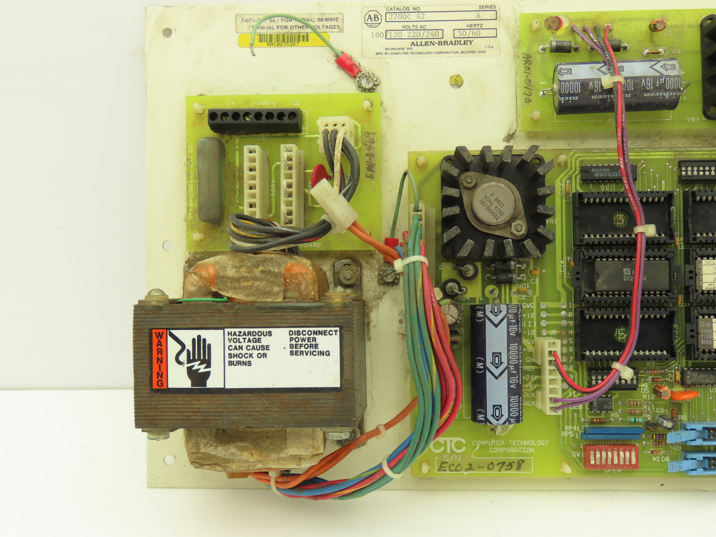 Allen Bradley 2700C-S2 Power Control Board 120/240VAC Ser A