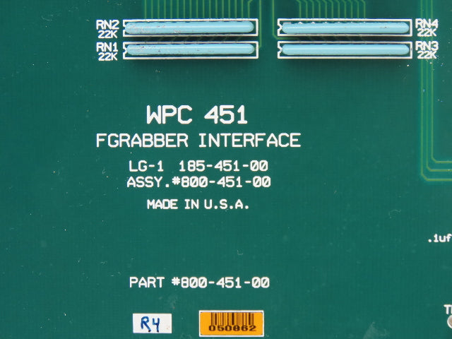 Web Printing WPC 451 LG-1 FGrabber Interface Single Board Only