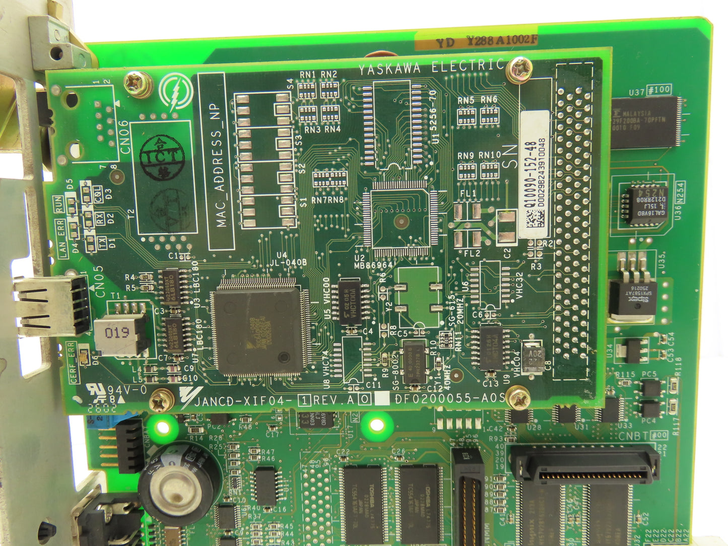 Yaskawa XCP01C Robot Servo Control Board 16MB DRAM 1MB SRAM XPC105 Rev A02