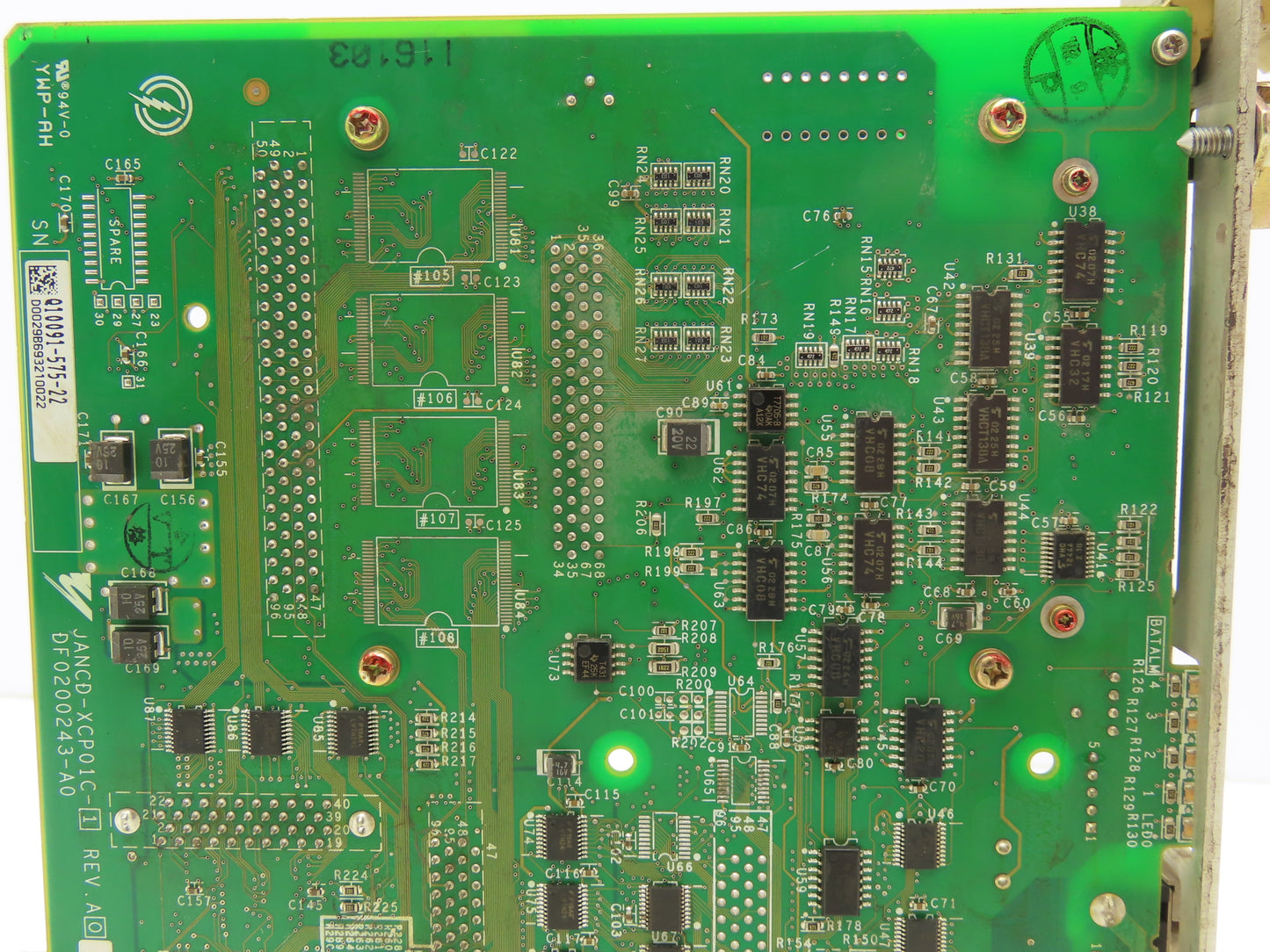 Yaskawa XCP01C Robot Servo Control Board 16MB DRAM 1MB SRAM XPC105 Rev A02