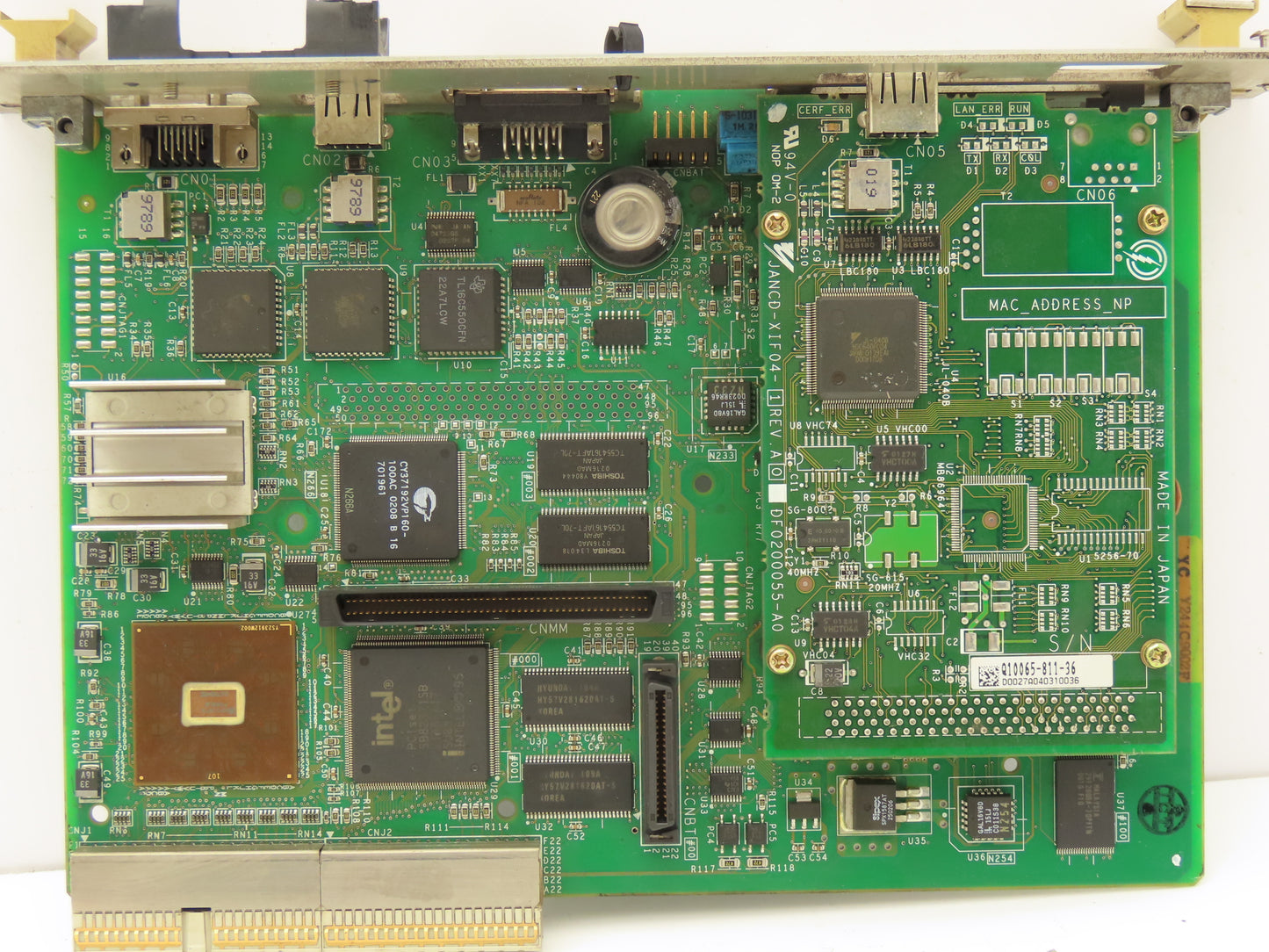 Yaskawa XCP01C Robot Servo Control Board 16MB DRAM 1MB SRAM XPC105 Rev A02