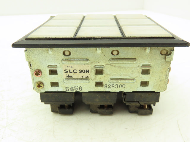 IDEC SLC 30N Annunciator 9-Position 3x3 Layout Lighted Indicator Panel