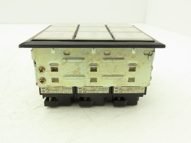 IDEC SLC 30N Annunciator 9-Position 3x3 Layout Lighted Indicator Panel