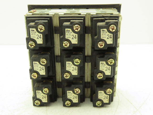 IDEC SLC 30N Annunciator 9-Position 3x3 Layout Lighted Indicator Panel