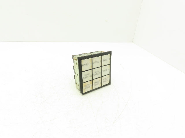 IDEC SLC 30N Annunciator 9-Position 3x3 Layout Lighted Indicator Panel