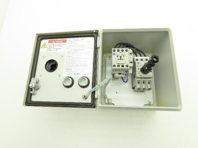 Allen Bradley 103H Motor Starter Enclosure Disconnect 480V 10A 7.5Hp Coil 24VDC