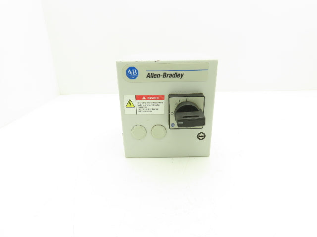 Allen Bradley 103H Motor Starter Enclosure Disconnect 480V 10A 7.5Hp Coil 24VDC