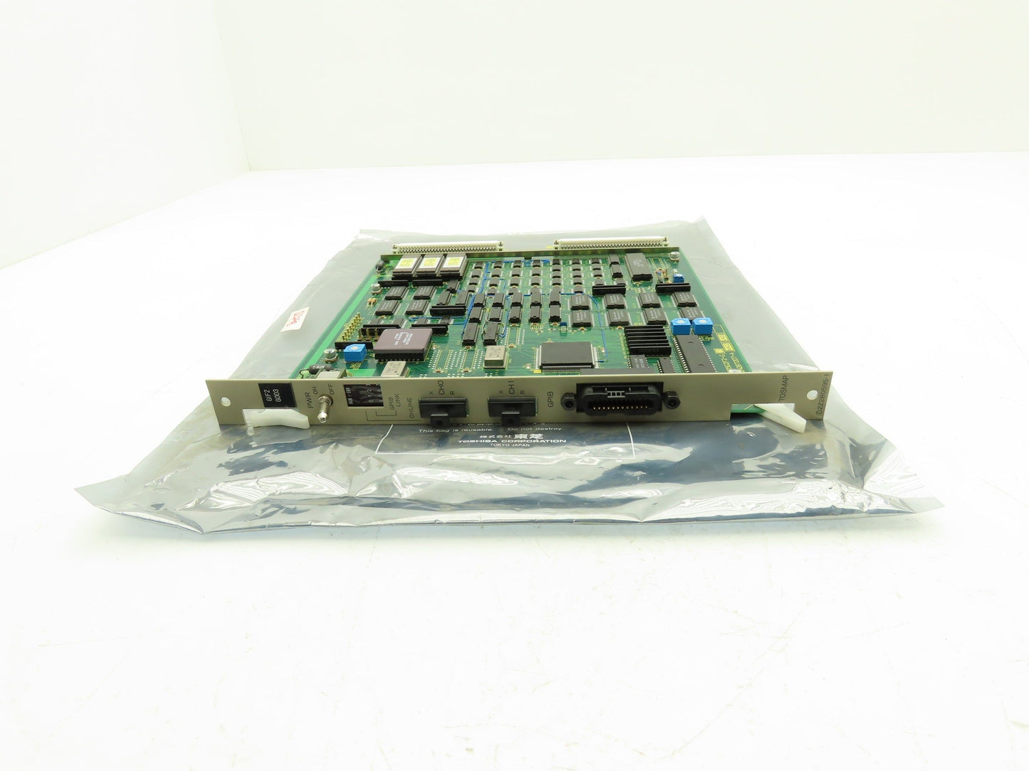 Toshiba 2J2B7207-A PCB Printed Control Circuit Board Slot Rack