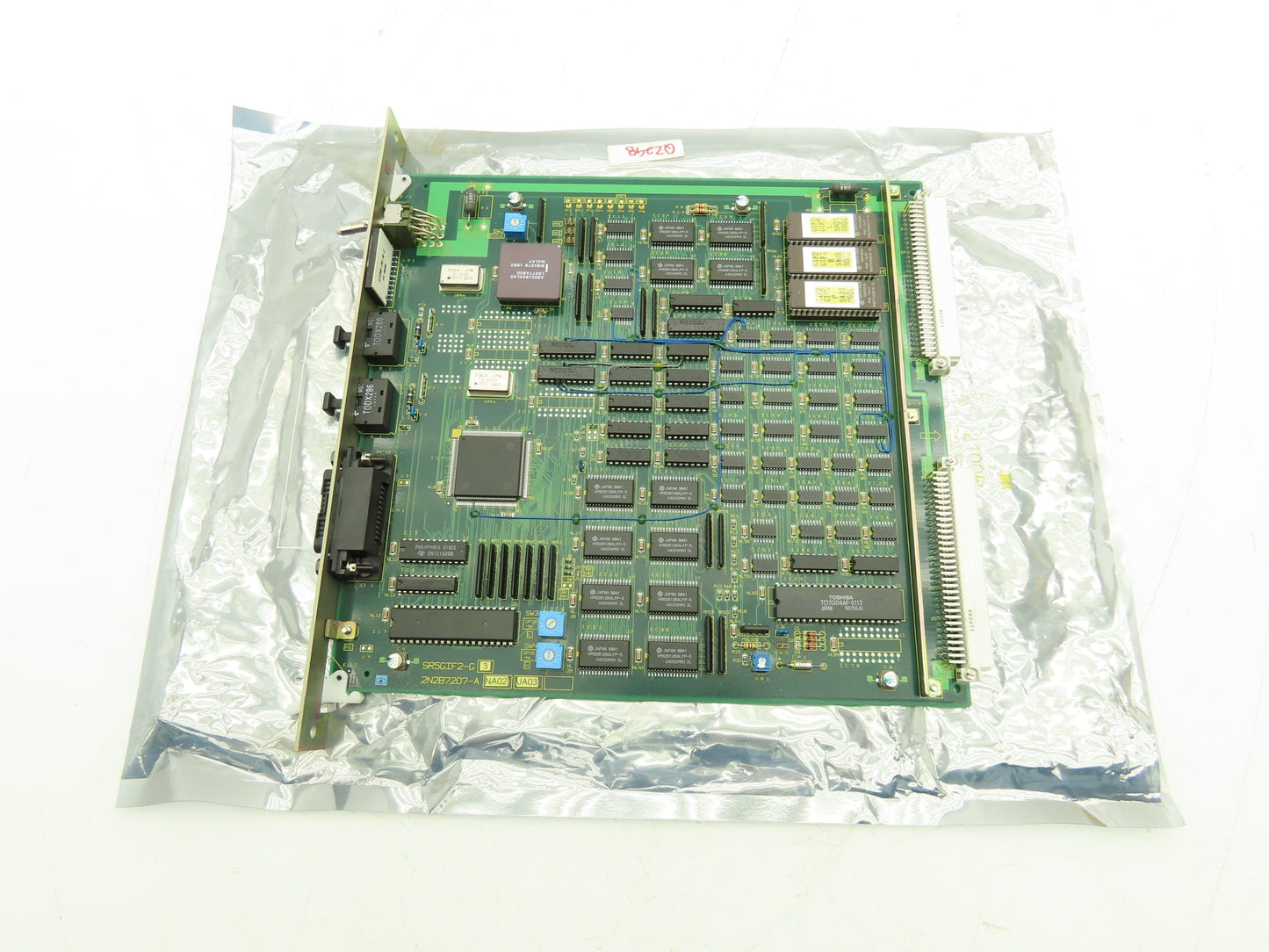 Toshiba 2J2B7207-A PCB Printed Control Circuit Board Slot Rack