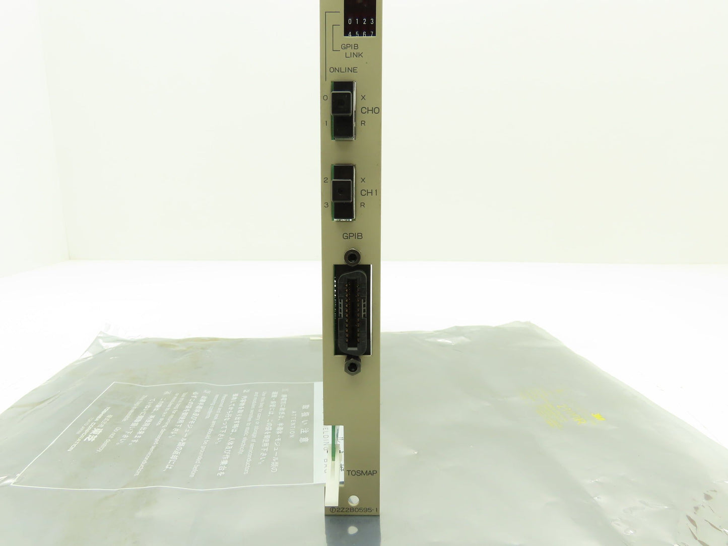 Toshiba 2J2B7207-A PCB Printed Control Circuit Board Slot Rack