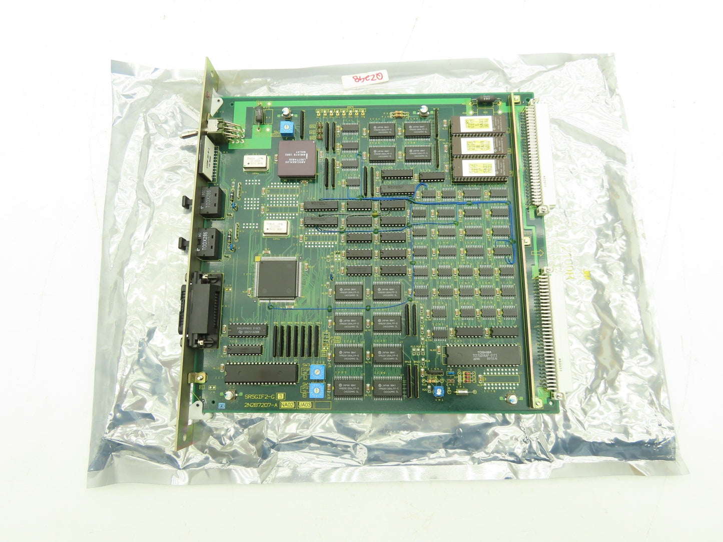 Toshiba 2J2B7207-A PCB Printed Control Circuit Board Slot Rack