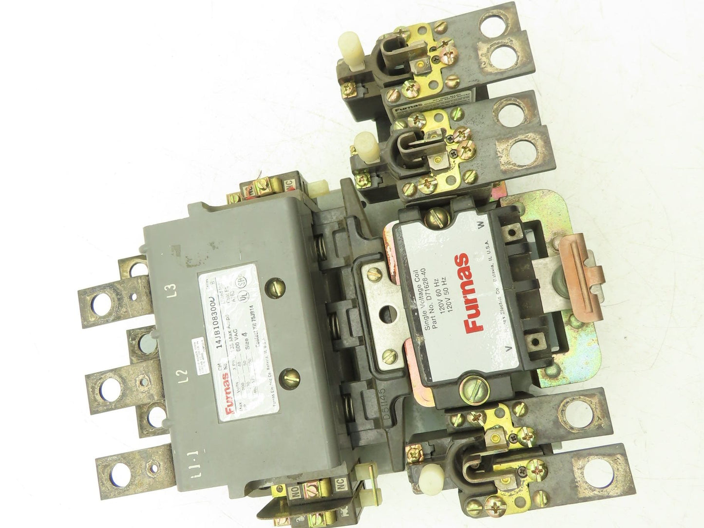 Furnas 14JB108300 Motor Starter 135A 200/230VAC/575VAC 3ph 40/50/100Hp NEMA 4