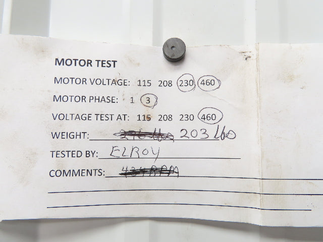 Baldor CBM7027T Brake Motor 3Hp 1725rpm 230/460V 3PH 215TC Hazardous Location